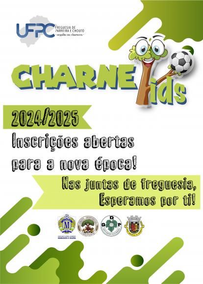 Estão abertas as inscrições para o novo ano desportivo do Programa Charnekids!