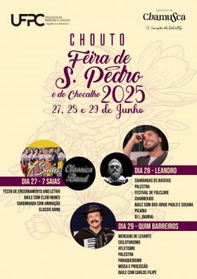 Feira de S. Pedro e do Chocalho no Chouto dias 27, 28 e 29 de Junho 2025! 