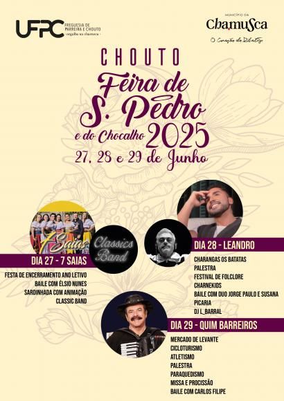 Feira de S. Pedro e do Chocalho no Chouto dias 27, 28 e 29 de Junho 2025! 
