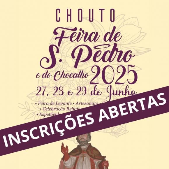 Feira de São Pedro e do Chocalho - Inscrições expositores abertas