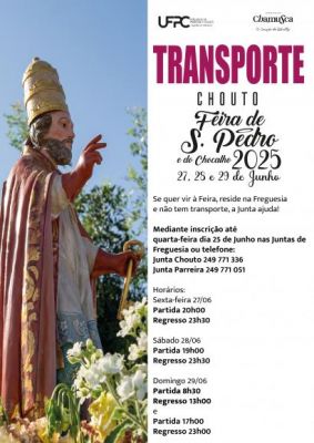 TRANSPORTE PARA A FEIRA DE S. PEDRO 2025