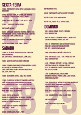 Consulte aqui o programa detalhado da Feira de S. Pedro e do Chocalho 2025. Dias 27, 28 e 29 de Junho venha até à mais antiga feira do Concelho!